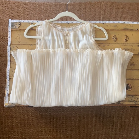 60S 70S VINTAGE | VANITY FAIR IVORY PLEATED SHEE BOHO VINTAGE LINGERIE S VTG USA - Picture 12 of 17